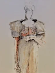 Elegante Modeskizze