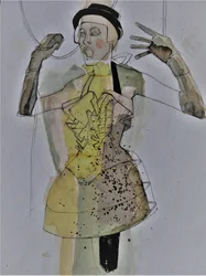 Ausdrucksvolle Modefigur