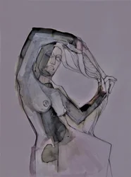 Ausdrucksstarke weibliche Figur