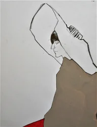 Verschleiertes Frauenprofil