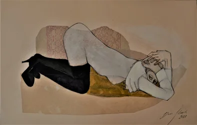 Liegende Frau