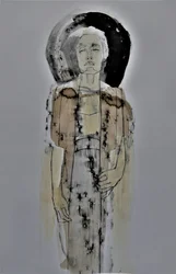 Gelassene abstrakte Figur