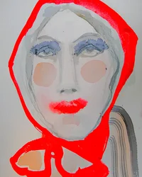 Stilvoller Roter Schal