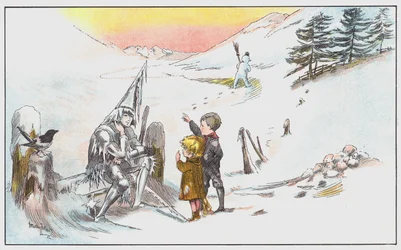 Sie erzählen Jack Frost, dass sie ihr Glück suchen