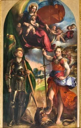 Madonna mit dem Jesuskind und St. Georg und Erzengel Michael, ca. 1518