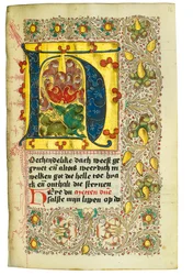 Stundenbuch und Gebetbuch auf Niederländisch, Niederrhein, Emmerich, Kleve, ca. 1480