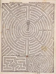 Entwürfe für Labyrinthe, aus Der niederländische Gärtner von Johann van der Groen, veröffentlicht 1699
