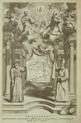 Frontispiz zu China Illustrata von Athanasius Kircher (1601-80), 1667