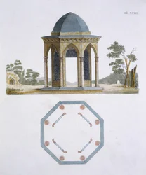 Illustration aus dem Magazin der Gartenschätze von G Van Laar, 1802