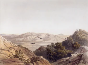Berg Karmel, Israel, graviert von L. A. Sabatier