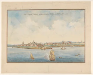 Neu-Amsterdam und Manhattan, ca. 1660