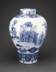 Vase mit Deckel, 1678-80