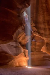 Sonnenstrahl im Slot Canyon