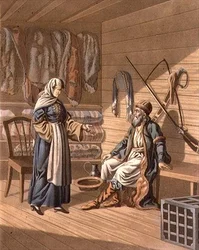 Ein Grebensky-Kosake, graviert von A. Manz