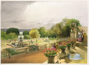 Das Parterre, Harewood House bei Leeds, veröffentlicht von Thomas McLean