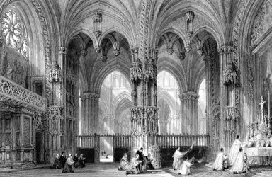 Die Kathedrale von Lyon, Frankreich, 19. Jahrhundert