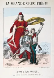 Soyez les Frères!, Allegorie der Republik Frankreich, 1871