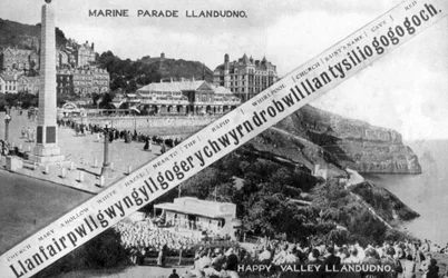 Happy Valley und Marine Parade, Llandudno, 20. Jahrhundert