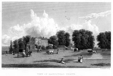 Blick auf Hampstead Heath, London, 19. Jahrhundert