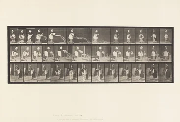 Tafel 404. Ausleeren eines Wassereimers, 1885
