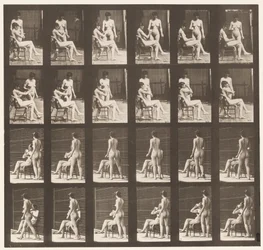 Tafel 451. Zwei Modelle, 8 bringt eine Tasse Tee, 1 nimmt die Tasse und trinkt, 1872-1885