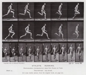 Die menschliche Figur in Bewegung: Athlet, laufend