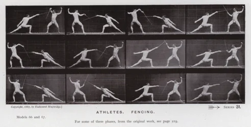 Die menschliche Figur in Bewegung: Athleten, Fechten
