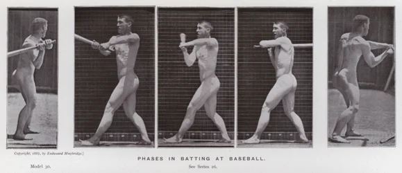 Die menschliche Figur in Bewegung: Phasen beim Baseballschlagen