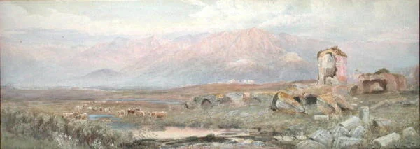 Die Campagna, nahe Rom