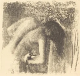 Nach dem Bad, große Platte, ca. 1891