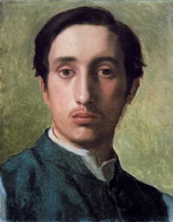 Selbstporträt von Edgar Degas (1834-1917) 1857
