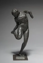 Tänzerin betrachtet die Sohle ihres rechten Fußes, 1896-1897