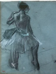 Tänzerin von hinten und drei Fußstudien (Detail)