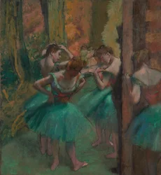 Tänzerinnen, Rosa und Grün, ca. 1890