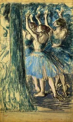 Tänzerinnen auf der Bühne; Danseuses en Scene, ca. 1898