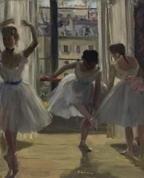 Tänzerinnen in einem Übungssaal: Drei Tänzerinnen, 1873