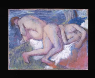 Zwei Frauen beim Baden