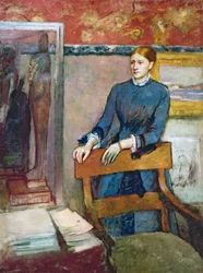 Helene Rouart im Arbeitszimmer ihres Vaters, ca. 1886