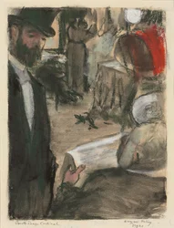 Ludovic Halevy fand Madame Cardinal in einer Lounge, 1876-1877