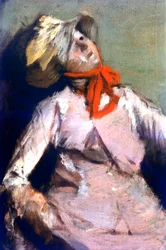 Mann und eine Puppe (Detail), ca. 1860