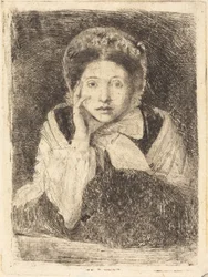 Marguerite De Gas, die Schwester des Künstlers, 1860-1862