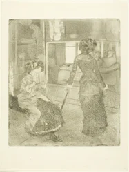 Mary Cassatt im Louvre: Die etruskische Galerie, 1879?-80