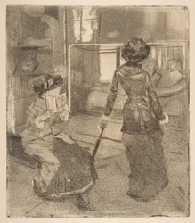 Mary Cassatt im Louvre: Die etruskische Galerie (1879-80)