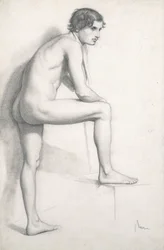 Aktstudie, ca. 1858