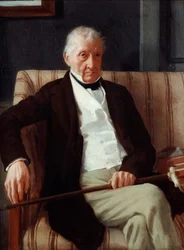 Porträt von Hilaire de Gas, Großvater des Künstlers, 1857