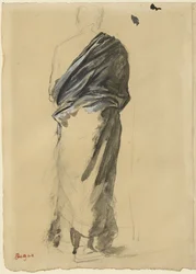 Studie von Draperie, 1860-65