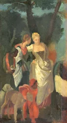 Das Auffinden des Moses, nach einem Gemälde von Veronese, späte 1860er Jahre