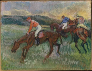 Drei Jockeys