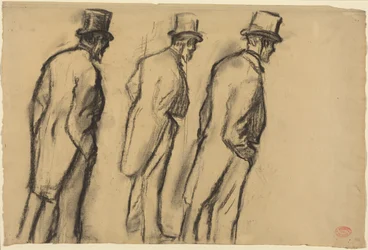 Drei Studien des stehenden Ludovic Halévy