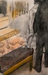 Zwei Männer und zwei Tänzerinnen (Detail)